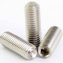M8 X 20  Grub Screw BZP Hex Socket 12.9 High Tensile DIN916 PK10