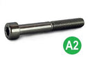 M10 X 50 Socket Cap Bolt A2 Stainless Steel DIN912 PK10