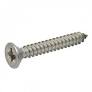 10 X 1/2 Countersunk Pozi Self Tapper 4.8 X 13 BZP DIN7982 PK10