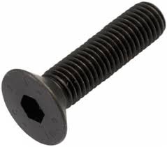 1/4 UNF Socket Countersunk Screws - Allen Bolt High Tensile Black Self  Colour