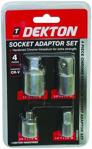 DEKTON DT85910 Socket Adaptor Set, 4 Piece