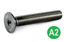 M12 X 45 Countersunk Socket Set Screw A2 Stainless Steel PK10