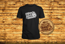 Black T-Shirt White Writing