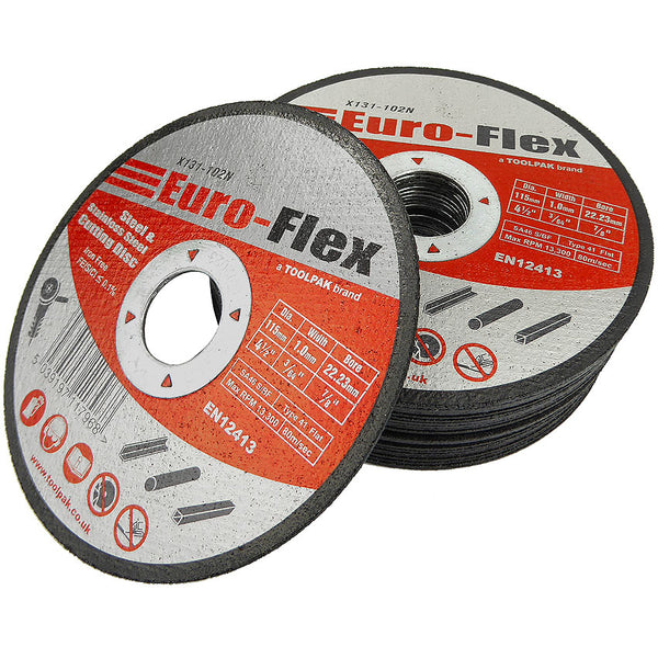 Super Thin Flat Metal Slitting Discs 115 X 1.0 X 22 Bore X131-102