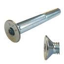 M6 X 45 Countersunk Socket Bolt BZP 10.9 High Tensile PK10