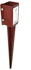 75 MM Post Bolt Grip Fence Post Support To Drive 600MM Spike