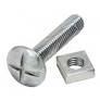 M8 X 50 Roofing Bolts BZP PK10