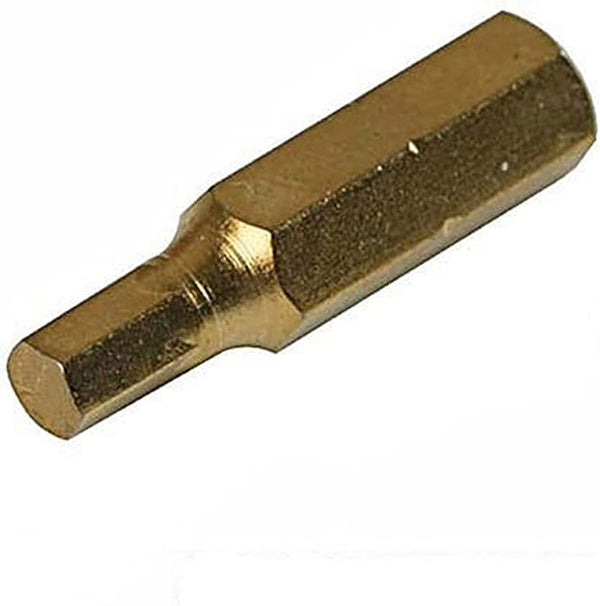 Silverline 783098 Hex Gold Screwdriver Bits, 5 mm - Pack of 10